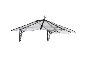 Canopia Iris 1780 marquise de porte 174,9x125 cm transparent/noir