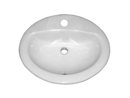 Isifix Isicentro lave-mains encastrable 51cm porcelaine 1