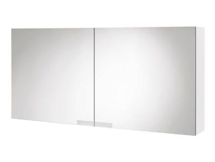 Tiger Items armoire de toilette 105cm 2 portes miroir blanc 1