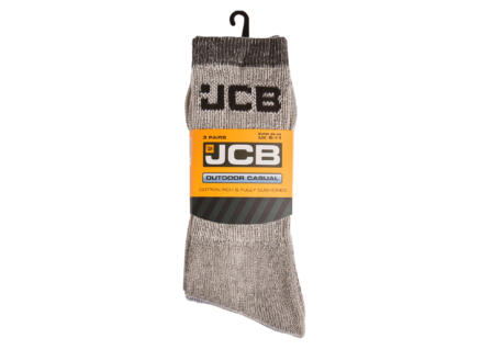 JCB JCB Outdoor Activity sokken 44-47 grijs 3 paar 1