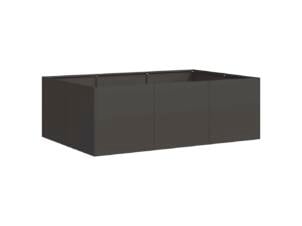 Jardinière 120x80x40 cm acier noir