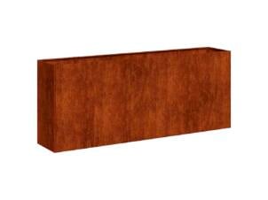 Jardinière 200x40x80 cm acier inoxydable rouillé