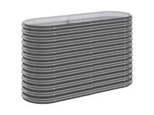 Jardinière acier galvanisé anthracite