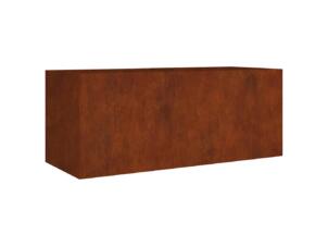 Jardinière surélevée 200x80x80 cm acier corten