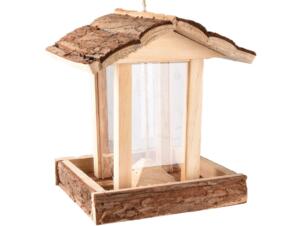 Flamingo Jaro mangeoire oiseaux 18x17,5x20,5 cm brun