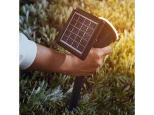 Philips Jivix LED tuinpaal op spies solar 1,4W zwart
