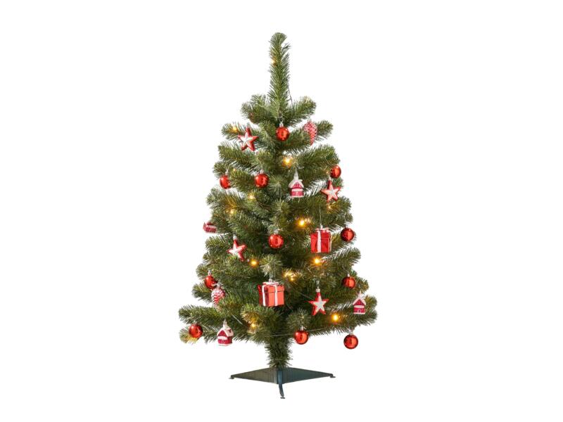 GYMAX 180 CM Sapin de Noël Artificiel, avec 260 Lampes LED & 666 GYMAX 180 CM Sapin de Noël Artificiel, avec 260 Lampes LED & 666
