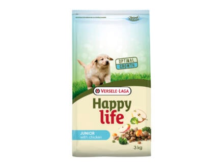 Happy Life Junior hondenvoer kip 3kg 1