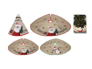 Jupe de sapin 100cm polyester thème de Noël disponible en 2 modèles