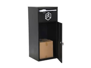De Witte KB043 boîte aux lettres et à colis inox noir