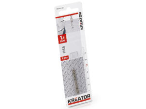 Kreator KRT010102 metaalboor HSS 1,5mm 3 stuks