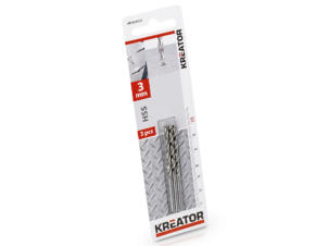 Kreator KRT010105 foret à métaux HSS 3mm 3 pièces