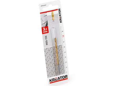 Kreator KRT010207 metaalboor HSS-TiN 3,5mm 1
