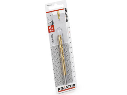 Kreator KRT010215 foret à métaux HSS-TiN 6,5mm 1