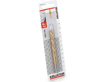 Kreator KRT010215 metaalboor HSS-TiN 6,5mm 1
