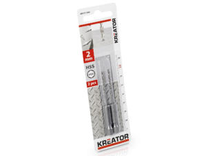 Kreator KRT011302 foret à métaux HSS HEX 2mm 2 pièces