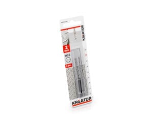 Kreator KRT011302 metaalboor HSS HEX 2mm 2 stuks