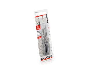 Kreator KRT011304 metaalboor HSS HEX 3mm 2 stuks
