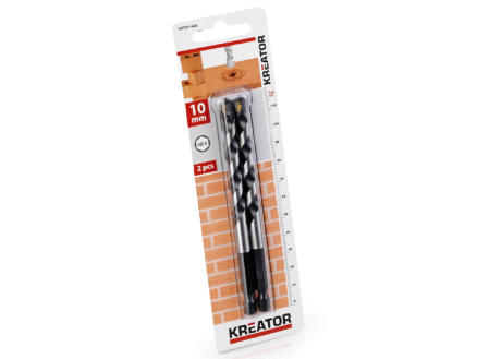 Kreator KRT011405 mèche à pierre HEX 10mm 2 pièces 1