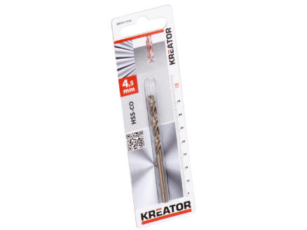 Kreator KRT011510 metaalboor HSS-Co 4,5mm 1