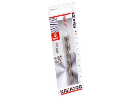 Kreator KRT011512 foret cobalt à métaux HSS-Co 5mm 1