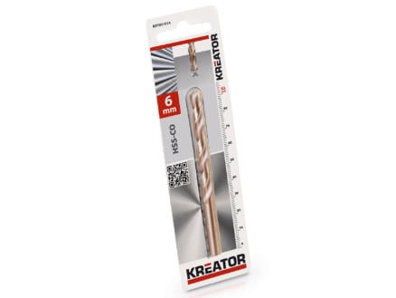 Kreator KRT011514 foret cobalt à métaux HSS-Co 6mm 1