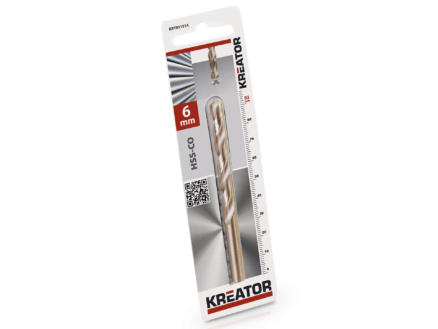 Kreator KRT011514 metaalboor HSS-Co 6mm 1