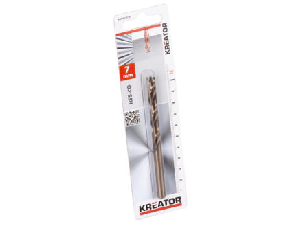 Kreator KRT011516 metaalboor HSS-Co 7mm 1