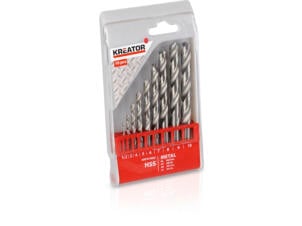 Kreator KRT012002 metaalborenset HSS 1-10 mm 10-delig