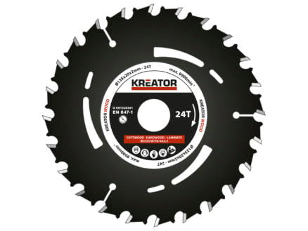 Kreator KRT020301 cirkelzaagblad 135mm 24T hout 1