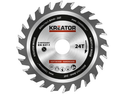 Kreator KRT020401 cirkelzaagblad 89mm 24T hout 1