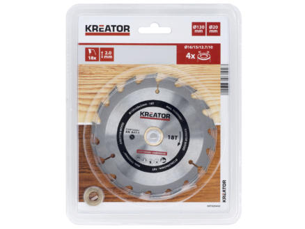 Kreator KRT020402 cirkelzaagblad 130mm 18T hout