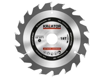 Kreator KRT020402 lame de scie circulaire 130mm 18D bois 1