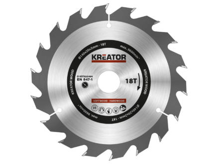 Kreator KRT020404 lame de scie circulaire 140mm 18D bois 1