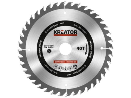Kreator KRT020407 cirkelzaagblad 150mm 40T hout