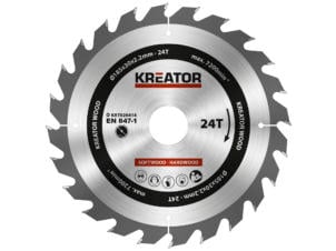 Kreator KRT020414 cirkelzaagblad 185mm 24T hout