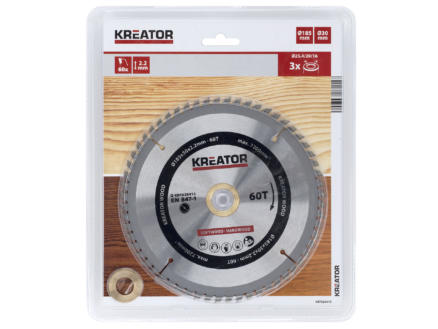 Kreator KRT020415 cirkelzaagblad 185mm 60T hout