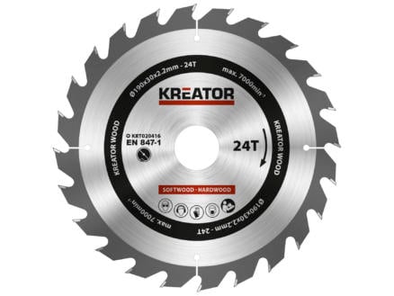 Kreator KRT020416 lame de scie circulaire 190mm 24D bois 1
