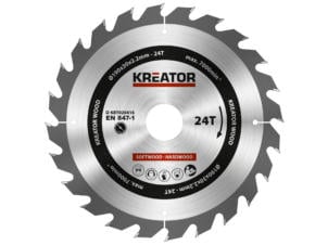 Kreator KRT020416 lame de scie circulaire 190mm 24D bois