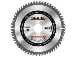 Kreator KRT020417 lame de scie circulaire 190mm 60D bois