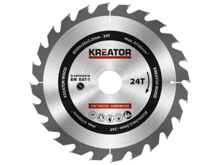 Kreator KRT020418 cirkelzaagblad 200mm 24T hout 1