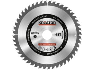 Kreator KRT020421 lame de scie circulaire 210mm 48D bois
