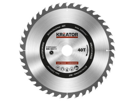 Kreator KRT020427 lame de scie circulaire 254mm 40D bois 1