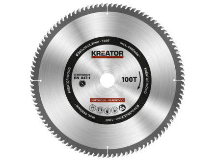 Kreator KRT020431 cirkelzaagblad 305mm 100T hout 1