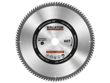 Kreator KRT020432 lame de scie circulaire 315mm 60D bois 1