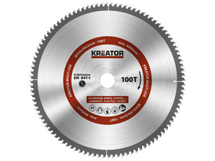 Kreator KRT020506 lame de scie circulaire universelle 305mm 100D 1