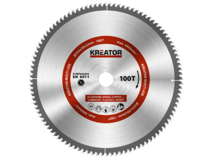 Kreator KRT020506 universeel cirkelzaagblad 305mm 100T 1
