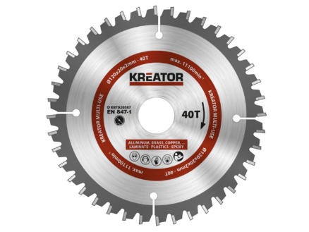 Kreator KRT020507 lame de scie circulaire universelle 120mm 40D 1