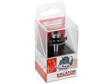 Kreator KRT060151 fraise à rainurer carbure 5mm 1