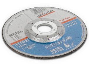 Kreator KRT070120 disque à tronçonner métal 125x3x22 mm 4+2 pièces